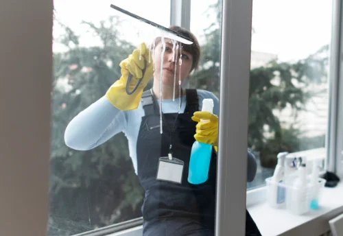 Nettoyage de vitres intérieures et extérieures à la Ville-du-Bois